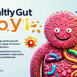 Healthy Gut, Healthy Body**

"A vibrant and colourful illustration depicting a diverse gut microbiome, with friendly bacteria represented as smiling characters. In the background, a healthy, active person is shown, fully clothed and enjoying life. Text overlay: 'Healthy Gut, Healthy Body'. Safe for work, appropriate content, fully clothed, professional illustration, perfect anatomy, natural proportions, family-friendly, bright lighting."

**